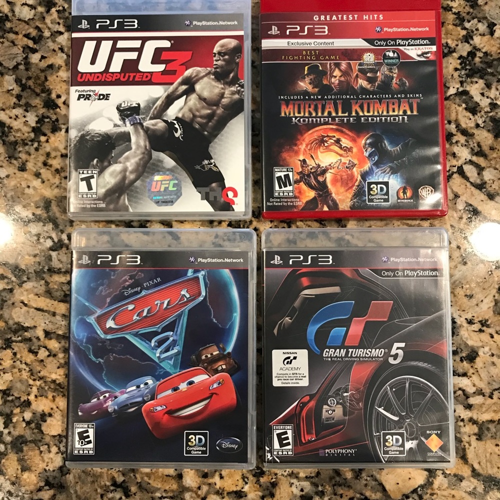 PS3 Games. Excellent condition. 4 Games
